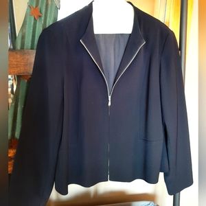 CLEO Petite zip front blazer size 12
